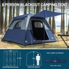 image:imageTIMBER RIDGE Camping Tent 46 Person Instant Pop Up Hub Tent with 8 Windows Easy 60 Second Setup Weather Resistant Family Cabin Tents with Rain Fly for Camping Outdoor TravelBlue
