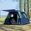 image:imageTIMBER RIDGE Camping Tent 46 Person Instant Pop Up Hub Tent with 8 Windows Easy 60 Second Setup Weather Resistant Family Cabin Tents with Rain Fly for Camping Outdoor TravelBlue