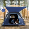 image:imageTIMBER RIDGE Camping Tent 46 Person Instant Pop Up Hub Tent with 8 Windows Easy 60 Second Setup Weather Resistant Family Cabin Tents with Rain Fly for Camping Outdoor TravelBlue