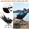 image:imageTIMBER RIDGE Hammock Camping Chair with Adjustable Backrest Heavy Duty Folding Hammock Chair Supports 300lbs Portable Hammock Chair for Camping Travelling and Patio Blue 2 PackBlack 2 Set