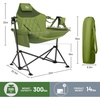 image:imageTIMBER RIDGE Hammock Camping Chair with Adjustable Backrest Heavy Duty Folding Hammock Chair Supports 300lbs Portable Hammock Chair for Camping Travelling and Patio Blue 2 PackGreen