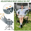 image:imageTIMBER RIDGE Hammock Camping Chair with Adjustable Backrest Heavy Duty Folding Hammock Chair Supports 300lbs Portable Hammock Chair for Camping Travelling and Patio Blue 2 PackGrey 2 Set