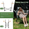 image:imageTIMBER RIDGE Hammock Camping Chair with Adjustable Backrest Heavy Duty Folding Hammock Chair Supports 300lbs Portable Hammock Chair for Camping Travelling and Patio Blue 2 PackGrey