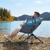 image:imageTIMBER RIDGE Hammock Camping Chair with Adjustable Backrest Heavy Duty Folding Hammock Chair Supports 300lbs Portable Hammock Chair for Camping Travelling and Patio Blue 2 PackGrey