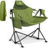 image:imageTIMBER RIDGE Hammock Camping Chair with Adjustable Backrest Heavy Duty Folding Hammock Chair Supports 300lbs Portable Hammock Chair for Camping Travelling and Patio Blue 2 PackGreen