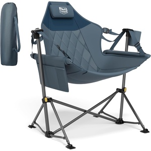 image:imageTIMBER RIDGE Hammock Camping Chair with Adjustable Backrest Heavy Duty Folding Hammock Chair Supports 300lbs Portable Hammock Chair for Camping Travelling and Patio Blue 2 PackBlue