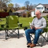 image:imageTimber Ridge 2 Pack Oversized Folding Camping Chair for Adults  Support 550 LBS Heavy Duty Chairs with Cup Holder Side Pocket for Camping Lawn PicnicNavyGreen