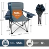 image:imageTimber Ridge 2 Pack Oversized Folding Camping Chair for Adults  Support 550 LBS Heavy Duty Chairs with Cup Holder Side Pocket for Camping Lawn PicnicNavyNavy