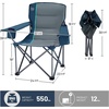image:imageTimber Ridge 2 Pack Oversized Folding Camping Chair for Adults  Support 550 LBS Heavy Duty Chairs with Cup Holder Side Pocket for Camping Lawn PicnicNavyNavy