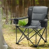 image:imageTimber Ridge 2 Pack Oversized Folding Camping Chair for Adults  Support 550 LBS Heavy Duty Chairs with Cup Holder Side Pocket for Camping Lawn PicnicNavyGrey
