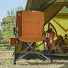 image:imageTIMBER RIDGE Oversized Folding Camping Chair High Back 500lbs  Heavy Duty Camping Chairs for Adults Cup Holder Side Pocket Cooler BagOrange2 Set