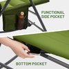 image:imageTimber Ridge Oversized Folding Rocking Camping Chair Padded Outdoor Rocker with High Back Portable Outdoor Chair for Patio Garden Lawn Supports up to 400 lbs Black  Foldable Padded Outdoor Rocker with High Back Portable Outdoor Chair for Patio Garden LawnGreen