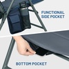 image:imageTimber Ridge Oversized Folding Rocking Camping Chair Padded Outdoor Rocker with High Back Portable Outdoor Chair for Patio Garden Lawn Supports up to 400 lbs Black  Foldable Padded Outdoor Rocker with High Back Portable Outdoor Chair for Patio Garden LawnBlue2 Pack