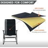 image:imageTimber Ridge Oversized Folding Rocking Camping Chair Padded Outdoor Rocker with High Back Portable Outdoor Chair for Patio Garden Lawn Supports up to 400 lbs Black  Foldable Padded Outdoor Rocker with High Back Portable Outdoor Chair for Patio Garden LawnBlack2 Pack