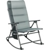 image:imageTimber Ridge Oversized Folding Rocking Camping Chair Padded Outdoor Rocker with High Back Portable Outdoor Chair for Patio Garden Lawn Supports up to 400 lbs Black  Foldable Padded Outdoor Rocker with High Back Portable Outdoor Chair for Patio Garden LawnGrey